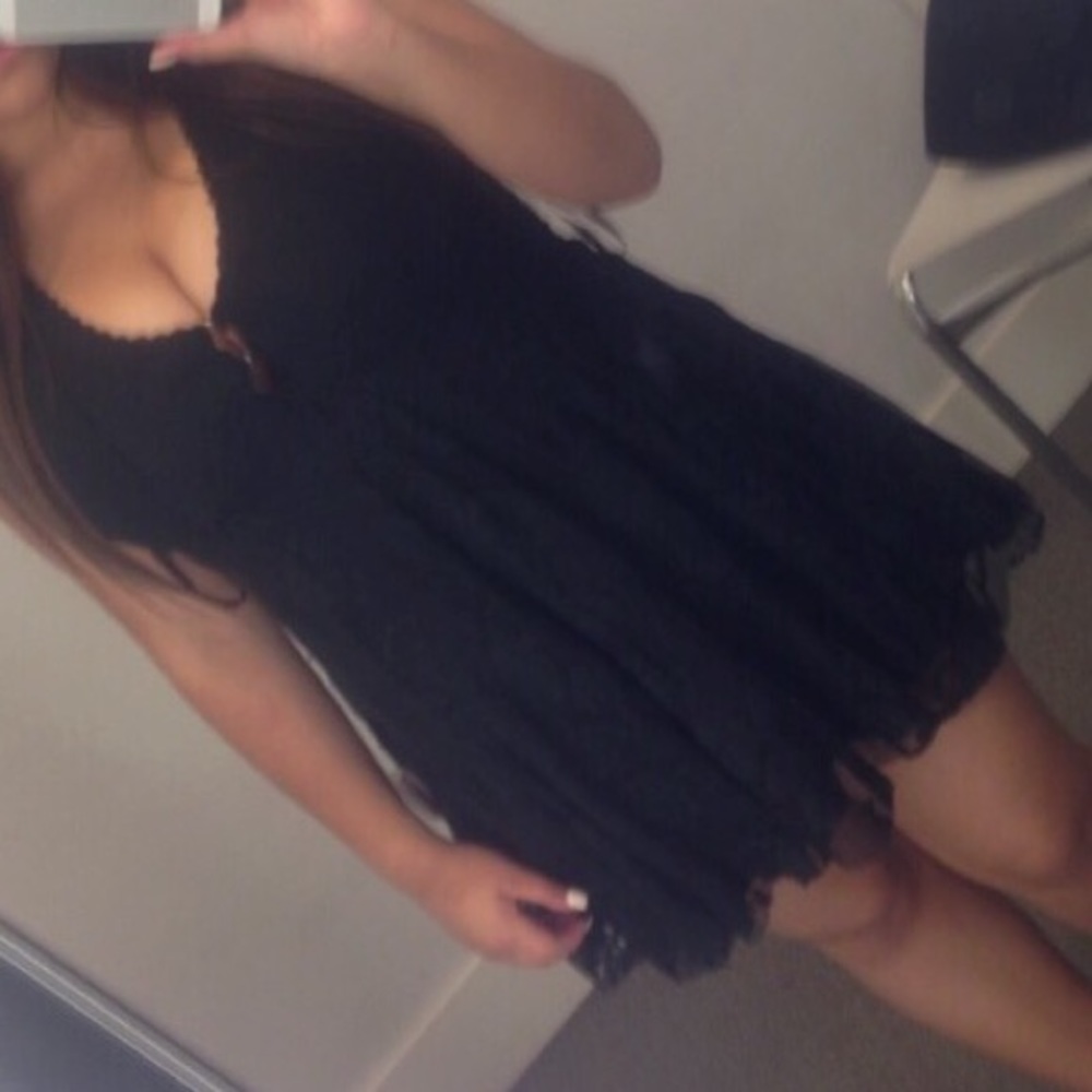 Free people Lacey black dress